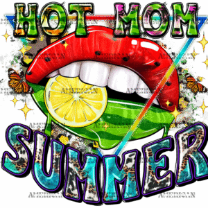 Hot Mom Summer Lips  DTF Transfer