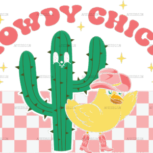 Howdy Chick DTF Transfer
