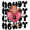 Howdy Heart DTF Transfer