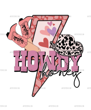 Howdy Honey Bolt-1 DTF Transfer