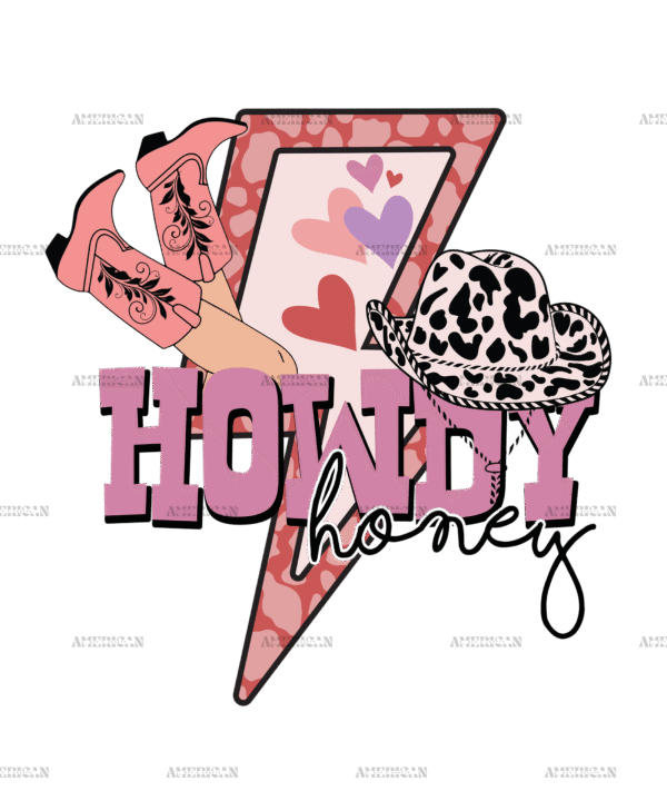 Howdy Honey Bolt-1 DTF Transfer