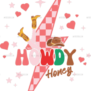 Howdy Honey Bolt-3 DTF Transfer