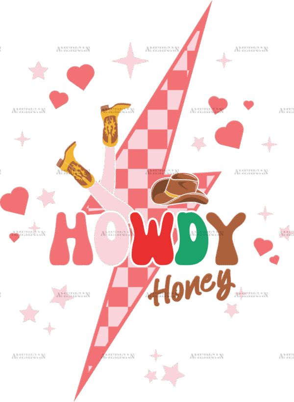 Howdy Honey Bolt-3 DTF Transfer