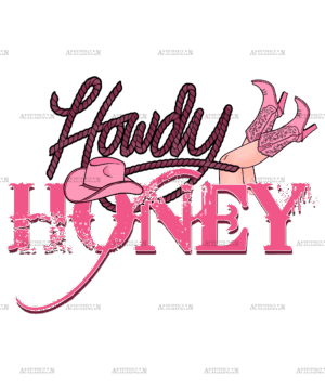 Howdy Honey Boots-2 DTF Transfer