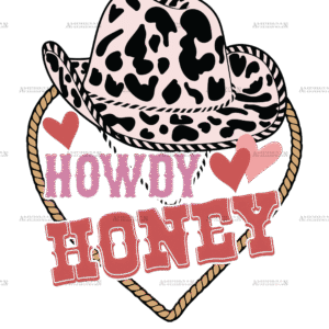 Howdy Honey Cowboy Hat DTF Transfer