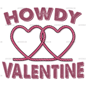 Howdy Valentine-2 DTF Transfer