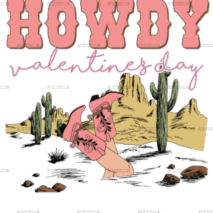 Howdy Valentine's Day DTF Transfer