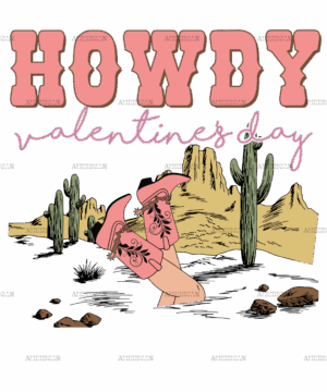 Howdy Valentine's Day DTF Transfer