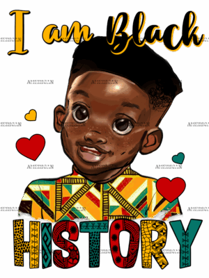 I Am Black History Black Boy-1 DTF Transfer