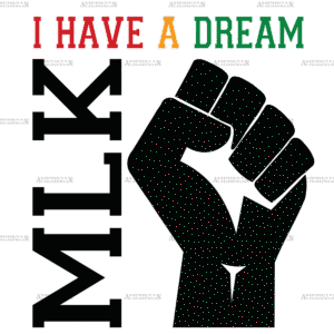 I Have A Dream MLK Hand DTF Transfer