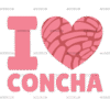 I Love Concha-1 DTF Transfer