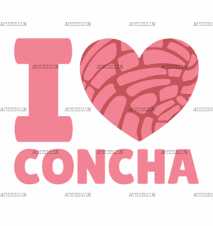 I Love Concha-1 DTF Transfer