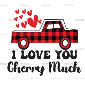 I Love You Cherry Much DTF Transfer