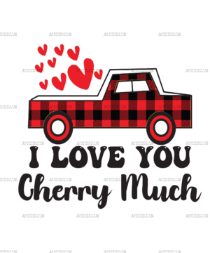 I Love You Cherry Much DTF Transfer