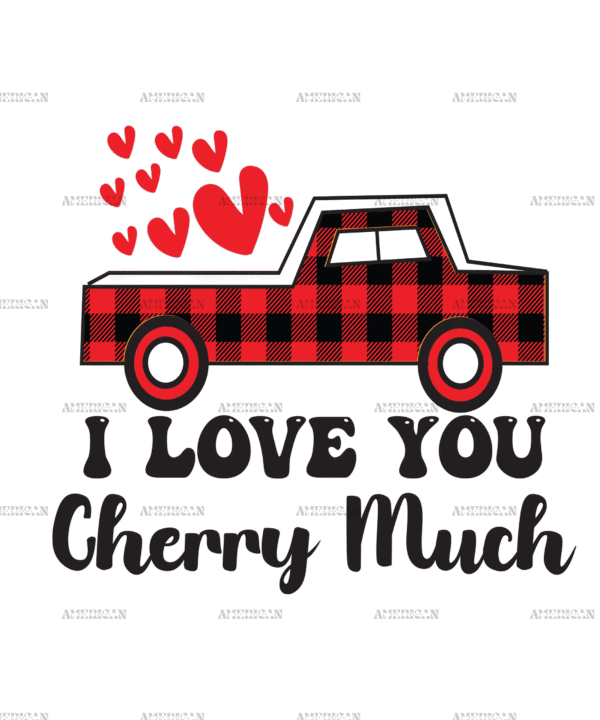 I Love You Cherry Much DTF Transfer