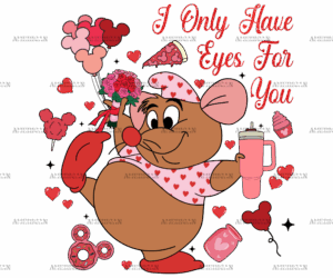I Only Have Eyes For You Mouse DTF Transfer