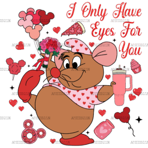 I Only Have Eyes For You Mouse DTF Transfer