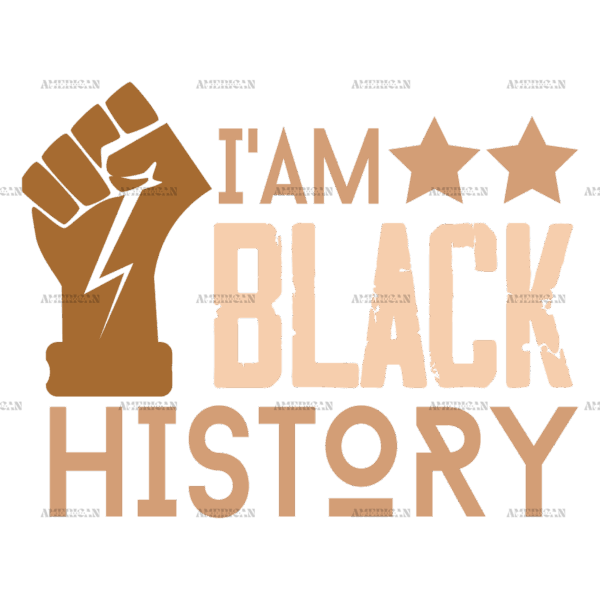 I am Black History-8 DTF Transfer