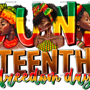 June Teenth Freedom Day DTF Transfer