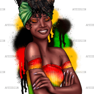 Juneteenth Afro Woman-1 DTF Transfer