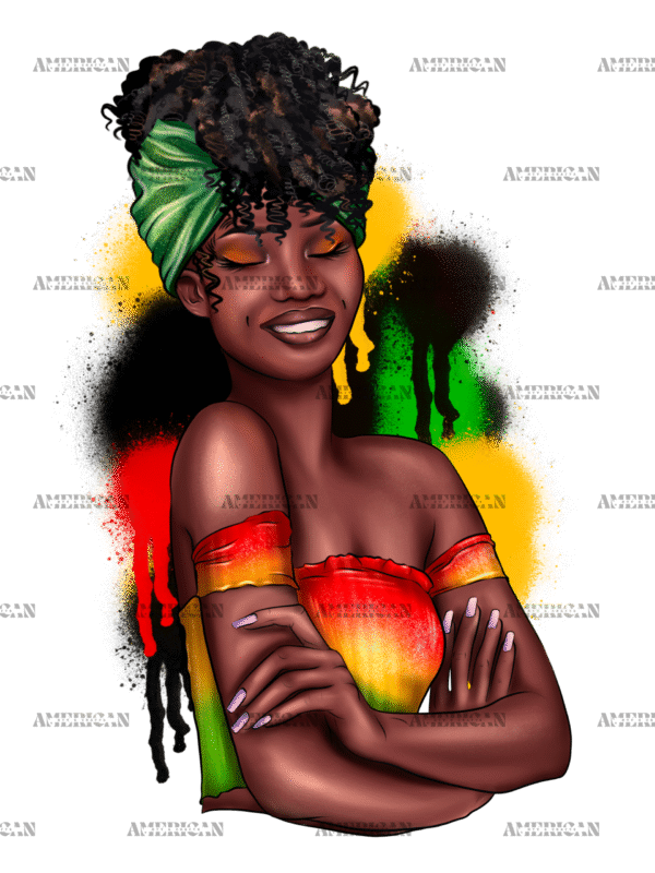 Juneteenth Afro Woman-1 DTF Transfer