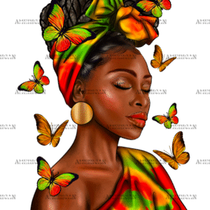 Juneteenth Afro Woman-4 DTF Transfer