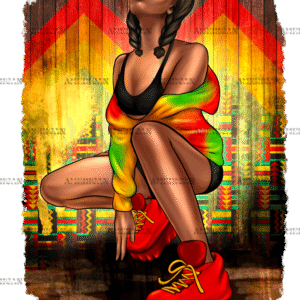 Juneteenth Black Woman DTF Transfer