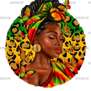 Juneteenth Black Woman Leopard DTF Transfer