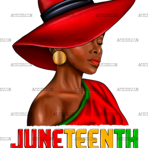 Juneteenth Freeish Since 1865 Black Woman DTF Transfer