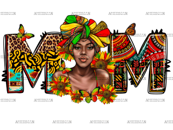 Juneteenth Mom Afro Woman DTF Transfer