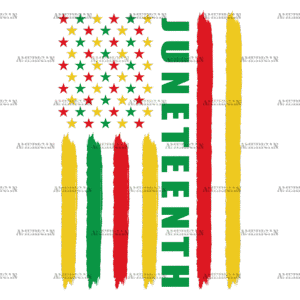 Juneteenth USA Flag DTF Transfer