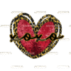 Leopard Heart Xoxo DTF Transfer