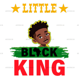 Little Black King-2 DTF Transfer