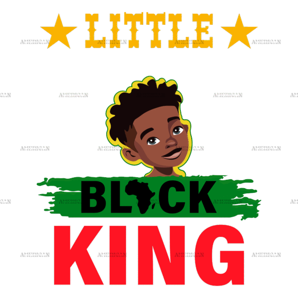 Little Black King-2 DTF Transfer