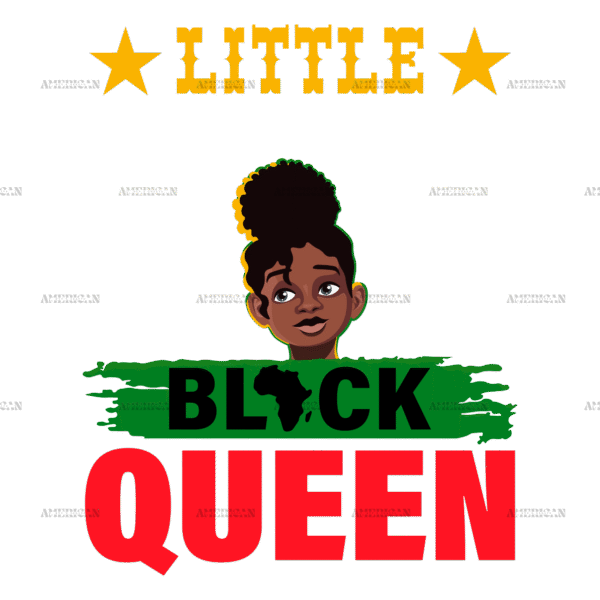 Little Black Queen DTF Transfer