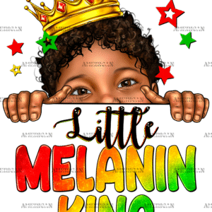 Little Melanin King Juneteenth DTF Transfer