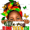 Little Miss Juneteenth Afro Girl DTF Transfer