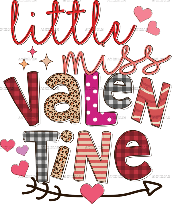 Little Miss Valentine-2 DTF Transfer