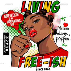 Living Freeish Female DTF Transfer