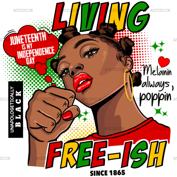 Living Freeish Female DTF Transfer