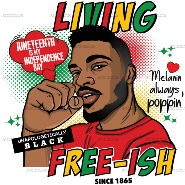 Living Freeish Male DTF Transfer