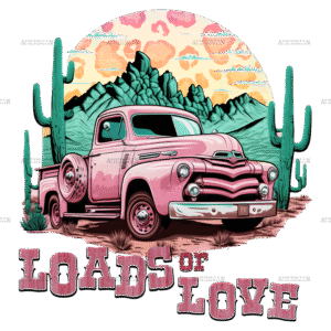 Loads Of Love Western Valentine DTF Transfer