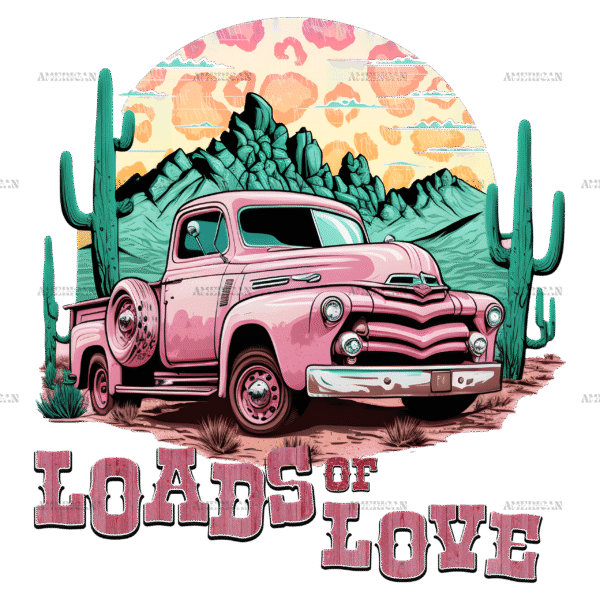 Loads Of Love Western Valentine DTF Transfer