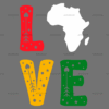 Love Africa Map-2 DTF Transfer