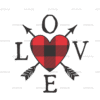 Love Arrows Plaid DTF Transfer