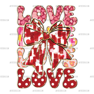 Love Bow-2 DTF Transfer