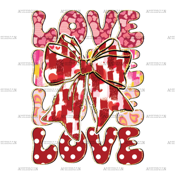 Love Bow-2 DTF Transfer