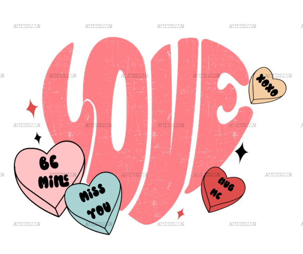 Love Candies DTF Transfer
