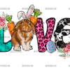 Love Easter Bunny DTF Transfer