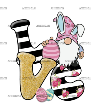 Love Easter Gnome DTF Transfer
